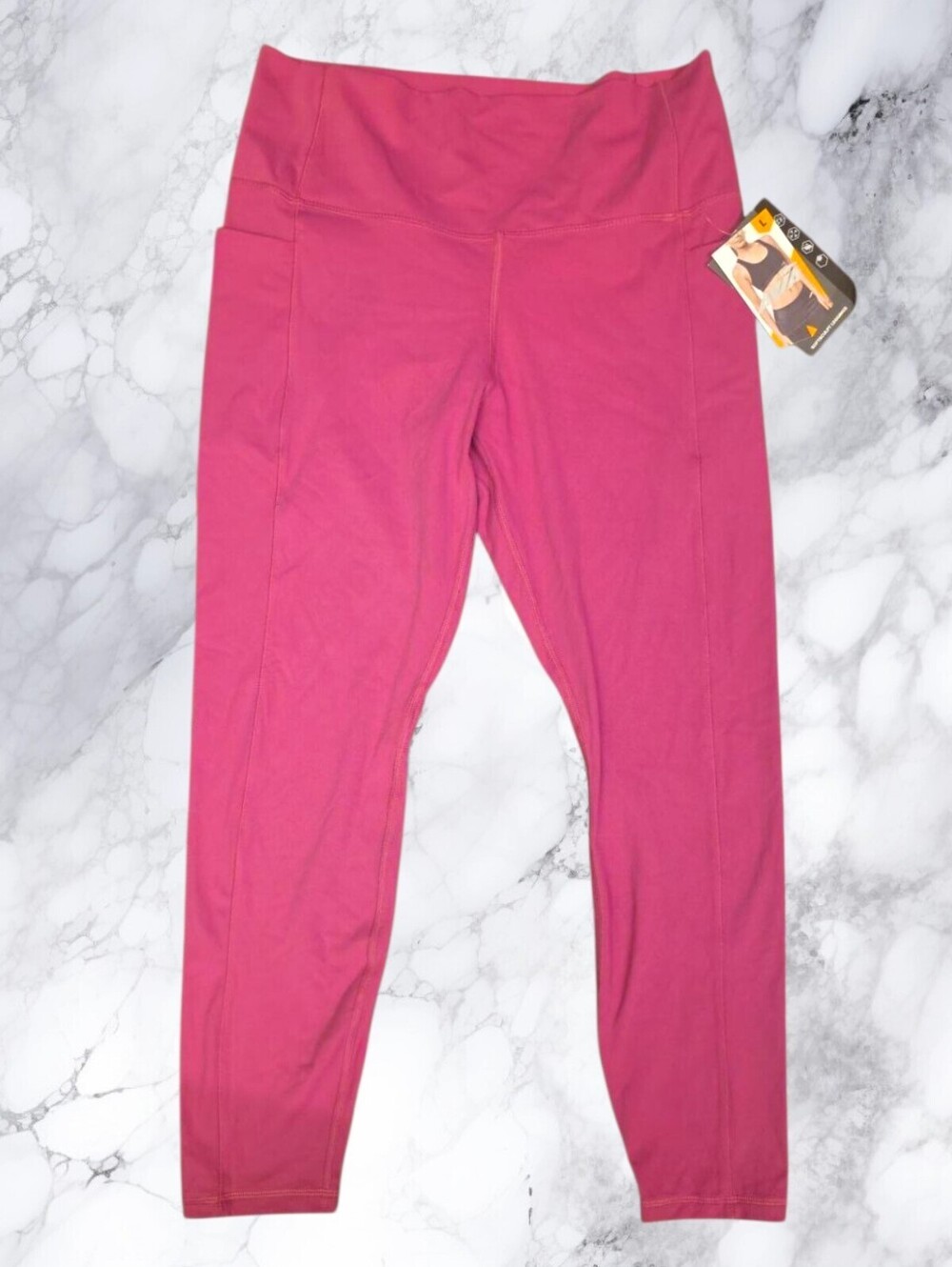 AVIA High Rise Leggings Women's Large Pink Workout Yoga Athletic Pants NWT